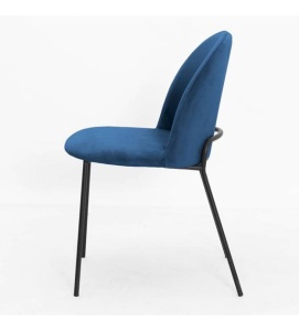 SCAUN DINING MUSSI, ALBASTRU GRANIT/NEGRU, STIL MODERN, ATR - Img 3