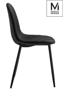 SCAUN DINING NEGRU, DIN CATIFEA, LUCY STIL MODERN - Img 2