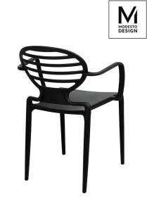 SCAUN DINING, NEGRU, DIN POLIPROPILENA, TANK, STIL MODERN B2 - Img 3