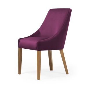 SCAUN DINING PAWEL, BORDO/STEJAR, STIL CLASIC
