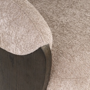 SCAUN DINING POLLUX, REALIZAT DIN METAL, LEMN DE FAG SI TEXTIL, CULOARE MARO/GRI DESIGN DEOSEBIT, RICHMOND INTERIORS - Img 6