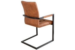 SCAUN DINING SAU BIROU NEGRU/CONIAC OXFORD DESIGN VINTAGE/INDUSTRIAL - Img 4