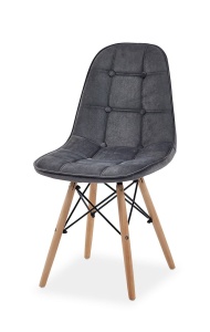 SCAUN DINING SAU OFFICE TESS II GRI INCHIS/FAG STIL SCANDINAV
