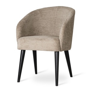 SCAUN DINING SENI SUPREME, CONFECTIONAT DIN LEMN, SPUMA, ARCURI SI TEXTIL, BEJ, STIL MODERN