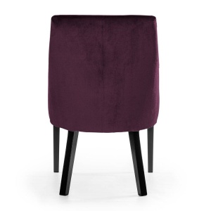 SCAUN DINING SORRO, BORDO/NEGRU, STIL CLASIC - Img 3