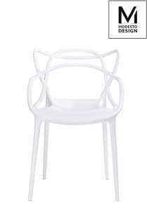 SCAUN DINING/TERASA HILO, ALB, DIN POLIPROPILENA, STIL MODERN B2 - Img 3