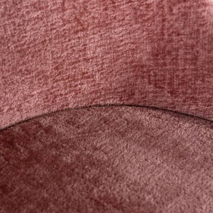 SCAUN DINING TWIGGY, ROZ/NEGRU, TAPITERIE DIN TESATURA CHENILLE SI PICIOARE DE LEMN, STIL MODERN B2 - Img 6