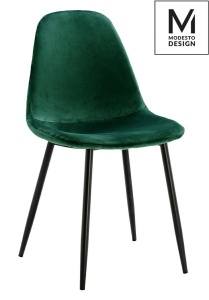 SCAUN DINING VERDE CU NEGRU, DIN CATIFEA, LUCY STIL MODERN B2
