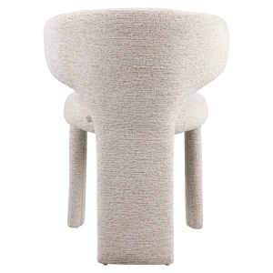 SCAUN DINING, VIOLA, REALIZAT DIN METAL, FURNIR SI TEXTIL, CULOARE ALB/CREM, DESIGN DEOSEBIT, RICHMOND INTERIORS - Img 8