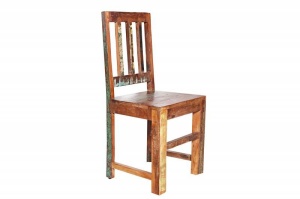 SCAUN, JAKARTA 95CM, DIN LEMN RECICLAT, MULTICOLOR, COD 20255, STIL RETRO - Img 1