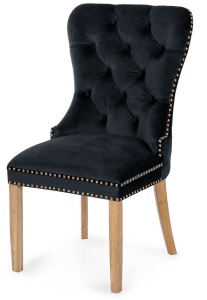 SCAUN MADAMME II GOLD NEGRU/STEJAR DESIGN CLASIC - Img 1
