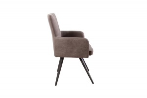 SCAUN, MICROFIBRA GRI, ROADSTER, COD 37318, DESIGN RETRO/INDUSTRIAL - Img 3