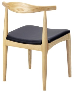 SCAUN NEGRU DIN LEMN DE FRASIN ELBOW STIL MODERN B2 - Img 2