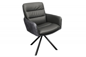 SCAUN OFFICE, BIG GEORGE, GRI, TEXTIL FIN SI PIELE NATURALA, ARTIM GROUP SELECTION - Img 2
