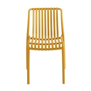 SCAUN PENTRU EXTERIOR/INTERIOR STRIPS, GALBEN, DIN POLIPROPILENA, STIL MODERN MINIMALIST - Img 3