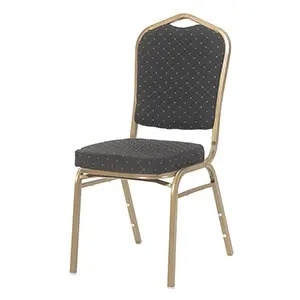 SCAUN PENTRU SALA EVENIMENTE/CONFERINTA, NEGRU/AURIU, DIN OTEL SI SPUMA POLIURETANICA, ARTIM GROUP SELECTION