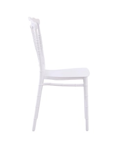 SCAUN PENTRU SALI DE EVENIMENTE NAPOLEON CHIAVARI SIMPLE ALB , CONFECTIONAT DIN POLIPROPILENA - Img 3