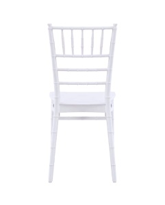 SCAUN PENTRU SALI DE EVENIMENTE TIFFANY CHIAVARI SIMPLE ALB , CONFECTIONAT DIN POLIPROPILENA - Img 4