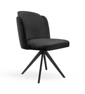 SCAUN PIVOTANT BEETLE TWIST, NEGRU, STIL MODERN