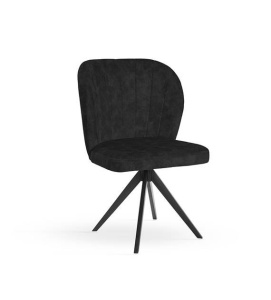 SCAUN PIVOTANT SHELLY TWIST, NEGRU, STIL MODERN