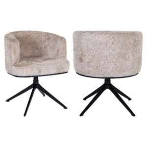 SCAUN ROTATIV SWIVEL CHEYENNE BE LOVELY BEIGE 170, CONFECTIONAT DIN 100% POLIESTER, ALUMINIU, SPUMA, METAL, PLASTIC SI PLACAJ RICHMOND INTERIORS