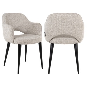 SCAUN TRENDY GIOVANNA, NATUR, KHAKI, METAL, POLIESTER, SPUMA, RICHMOND INTERIORS - Img 2