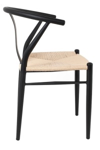 SCAUN WISHBONE, DIN LEMN SI FIBRE NATURALE, MODEL DEOSEBIT, STIL MODERN - Img 2