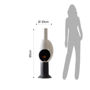 SEMINEU CU BIOETANOL, UOVO ALB, 95CM, ARTIM GROUP SELECTION - Img 5