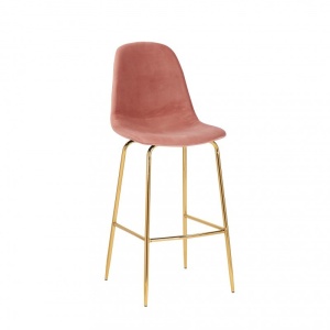 SET 2 SCAUNE BAR 108CM, SCANDINAVIA COD 40132, DIN METAL SI CATIFEA, DESIGN MODERN
