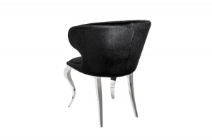 SET 2 SCAUNE, CATIFEA DE CULOARE NEAGRA, BAROC II, COD 38871, DESIGN CLASIC - Img 4