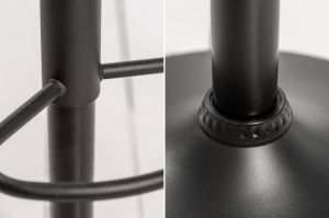 SET 2 SCAUNE DE BAR 88/109CM, PORTLAND, DIN CATIFEA DE CULOARE GALBENA SI METAL, DESIGN MODERN - Img 3
