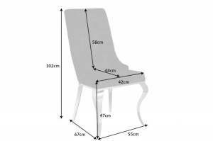 SET 2 SCAUNE DINING, CLASIC, BAROC, DIN METAL SI CATIFEA NEAGRA, ARTIM GROUP SELECTION - Img 8