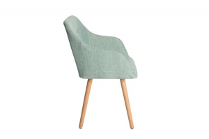 SET 2 SCAUNE, TEXTIL VERDE, SCANDINAVIA, COD 36827, DESIGN SCANDINAV - Img 3