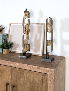 SET 2 SCULPTURI, ARTIM 17311, DIN METAL, AURIU ANTICHIZAT, ARTIM GROUP SELECTION