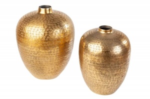 SET 2 VASE, ORIENTAL, COD 40382, AURIU, DIN METAL - Img 5