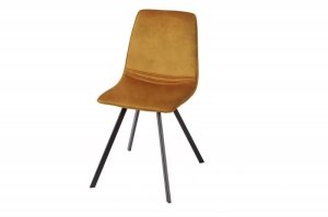 SET 4 SCAUNE, AMSTERDAM, CATIFEA, GALBEN MUSTAR, DESIGN RETRO VINTAGE, ARTIM GROUP SELECTION - Img 2