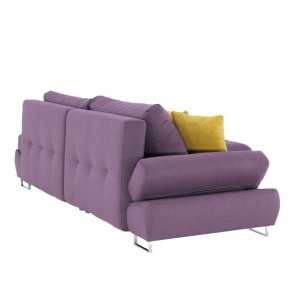 SET CANAPEA GRES, MODEL DREAPTA, VIOLET/MUSTAR, DIN TESATURA/TEXTIL, EXTENSIBILA, SPATIU DEPOZITARE, STIL MODERN, TK - Img 6