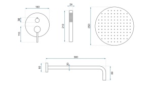 SET DE DUS INCASTRAT REA LUNGO + BOX, AURIU MAT, DIN ALAMA, CALITATE SUPERIOARA - Img 7