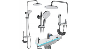 SET DE DUS REA SAVIO CU LED, CROM, DIN ALAMA, CALITATE SUPERIOARA