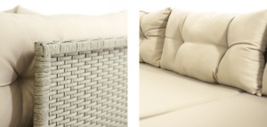 SET DE GRADINA RATTAN 2 SOFA + MASUTA - Img 6