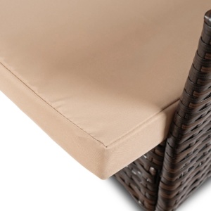 SET MOBILIER GRADINA, ARTIM MEBLE, MASA SI 4 SCAUNE, REALIZAT DIN POLIRATAN, CULOARE MARO/BEJ, STIL MODERN - Img 5