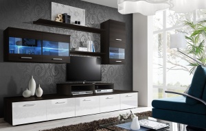 SET MODULAR LIVING CU LED LOGO II 20 EMW LO STIL MODERN ASM
