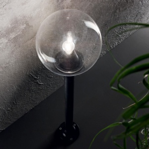 STALP EXTERIOR CLASSIC GLOBE PT1 BIG TRASPARENTE STIL CLASIC IDEAL LUX
