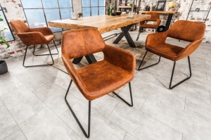 STOC 1 BUC!!! SCAUN MARO ANTIC, MUSTANG, DIN METAL SI PIELE ECO( MICROFBRA), DESIGN VINTAGE