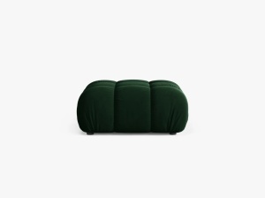 TABURET BELLIS, VERDE SMARALD, CU TAPITERIE DIN CATIFEA BLUVEL, MICADONI