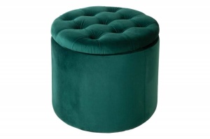 TABURET CU SPATIU DEPOZITARE, BAROCK VERDE, COD 40737, DIN CATIFEA - Img 6