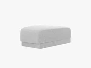 TABURET MILEY, GRI DESCHIS, CU TAPITERIE DIN TEXTIL BOUCLE BALOO, MICADONI - Img 2
