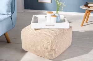 TABURET POUF CLASSIC BEJ 39021 DESIGN CLASIC - Img 2