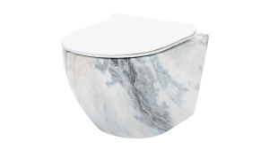 VAS DE TOALETA SUSPENDAT REA CARLOS SLIM GRANIT SHINY, IMITATIE GRANIT, DIN CERAMICA, CALITATE SUPERIOARA