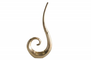 VAS DECORATIV, WAVE 106CM, METAL AURIU, COD 41566, DESIGN MODERN - Img 4